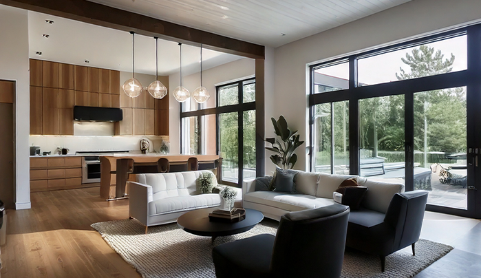 Living room plywood furniture - CenturyPly