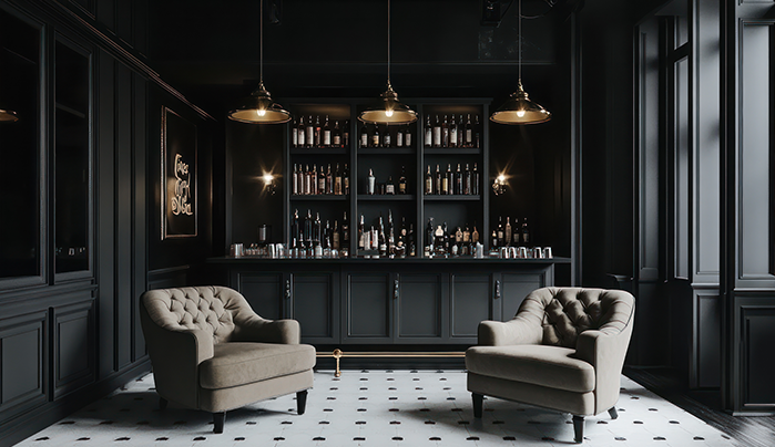 Sainik laminate for bar area - CenturyPly