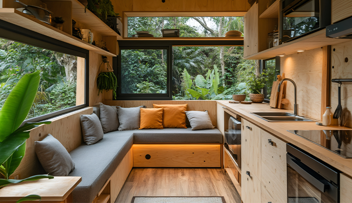Fire-resistant plywood kitchen - CenturyPly