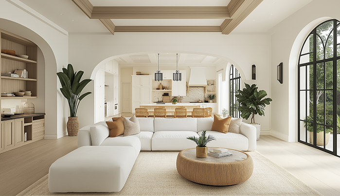 Original plywood furniture for living room