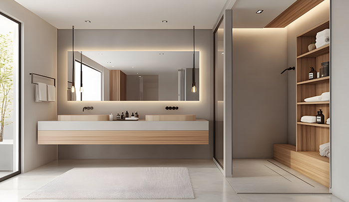 Laminate finish shelves - CenturyPly