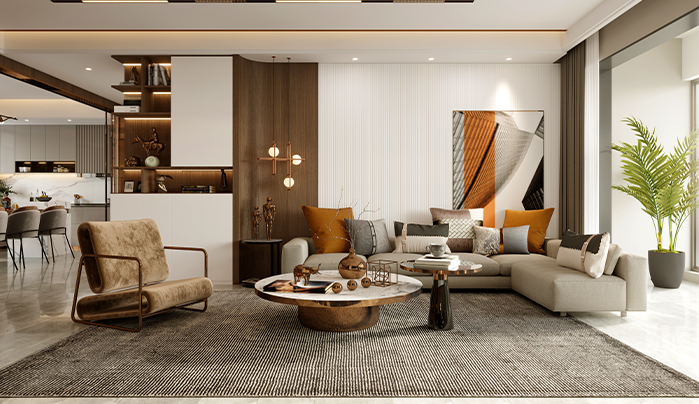 Laminate furnitue for living room interior - CenturyPly