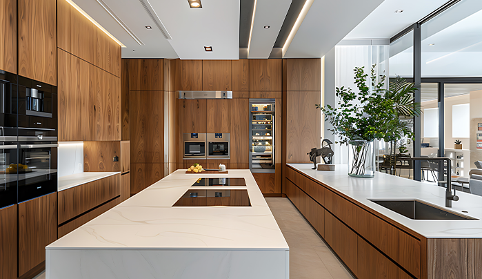 Modern kitchen with plywood cabinet - CenturyPly