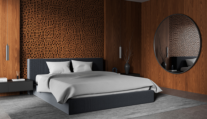 Modern WPC bed - CenturyPly