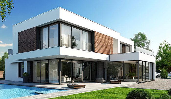 Exterior cladding for modern home - CenturyPly