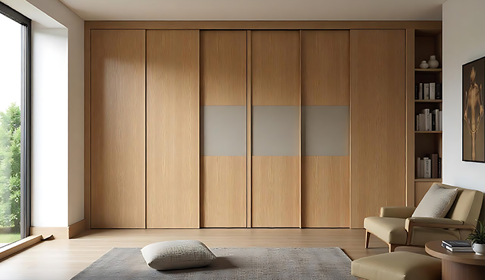 Wooden veneer wardrobe doors - Modern Wardrobe Door Designs