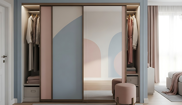 Two-tone wardrobe doors - Modern Wardrobe Door Designs