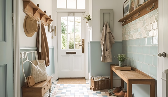 Modern flush door for hall entrance - CenturyPly