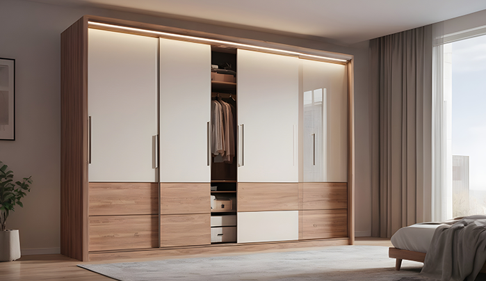 WPC and PVC Board wardrobe doors - Modern Wardrobe Door Designs