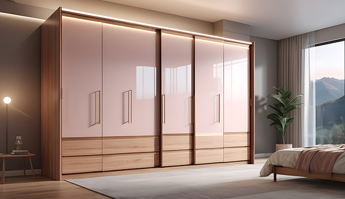 Glass-panel wardrobe doors - Modern Wardrobe Door Designs