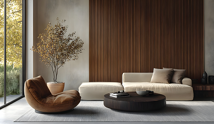 WPC louver panels for hall - CenturyPly