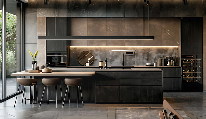 Configuration and Layout - Plywood Kitchen Cabinets Customization
